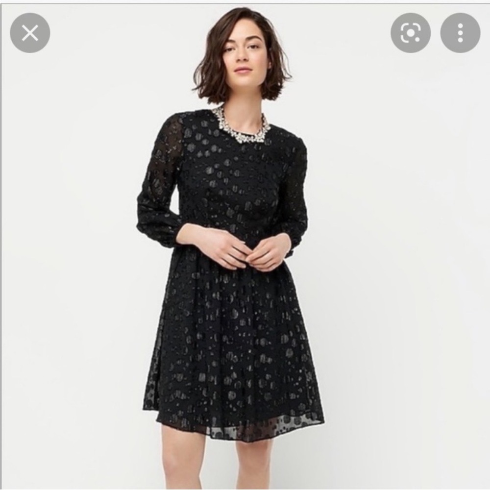 j.Crew size 8 Black Lace Dress